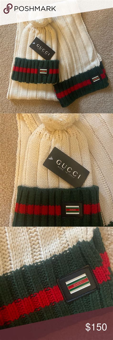 gucci scarf and hat set cheap|Gucci scarf century 21.